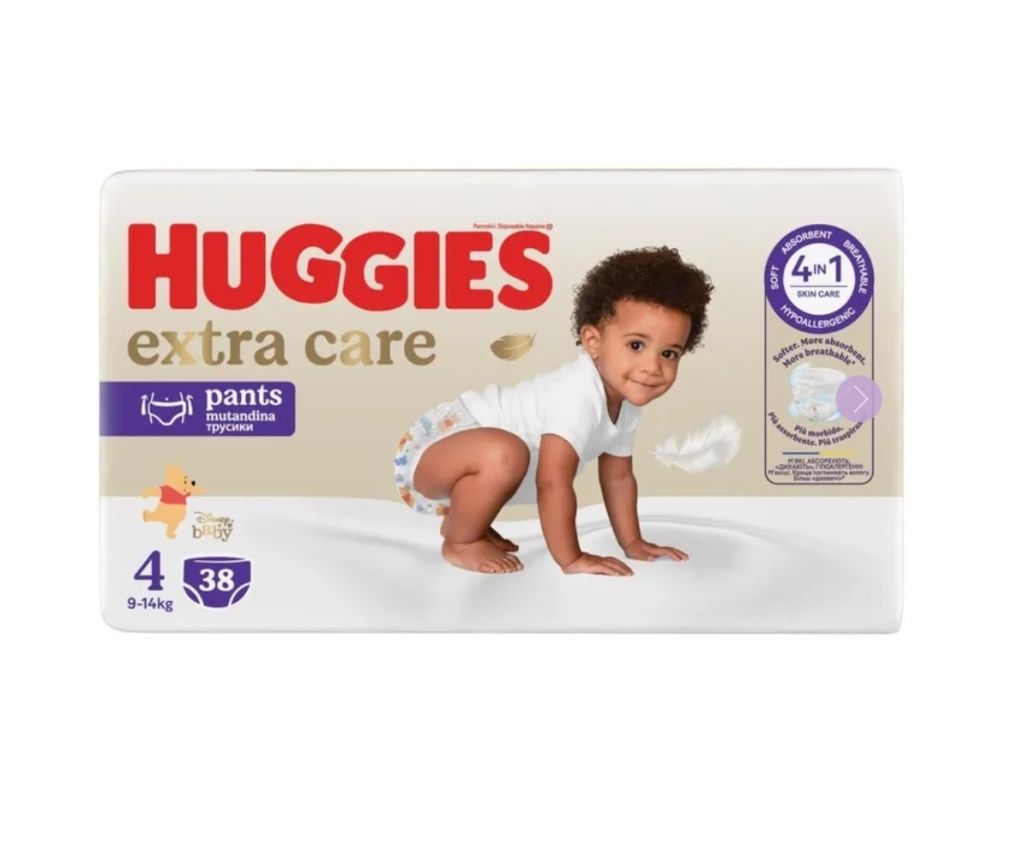 Huggies Extra Care Pants 4 9–14 kg 38 ks