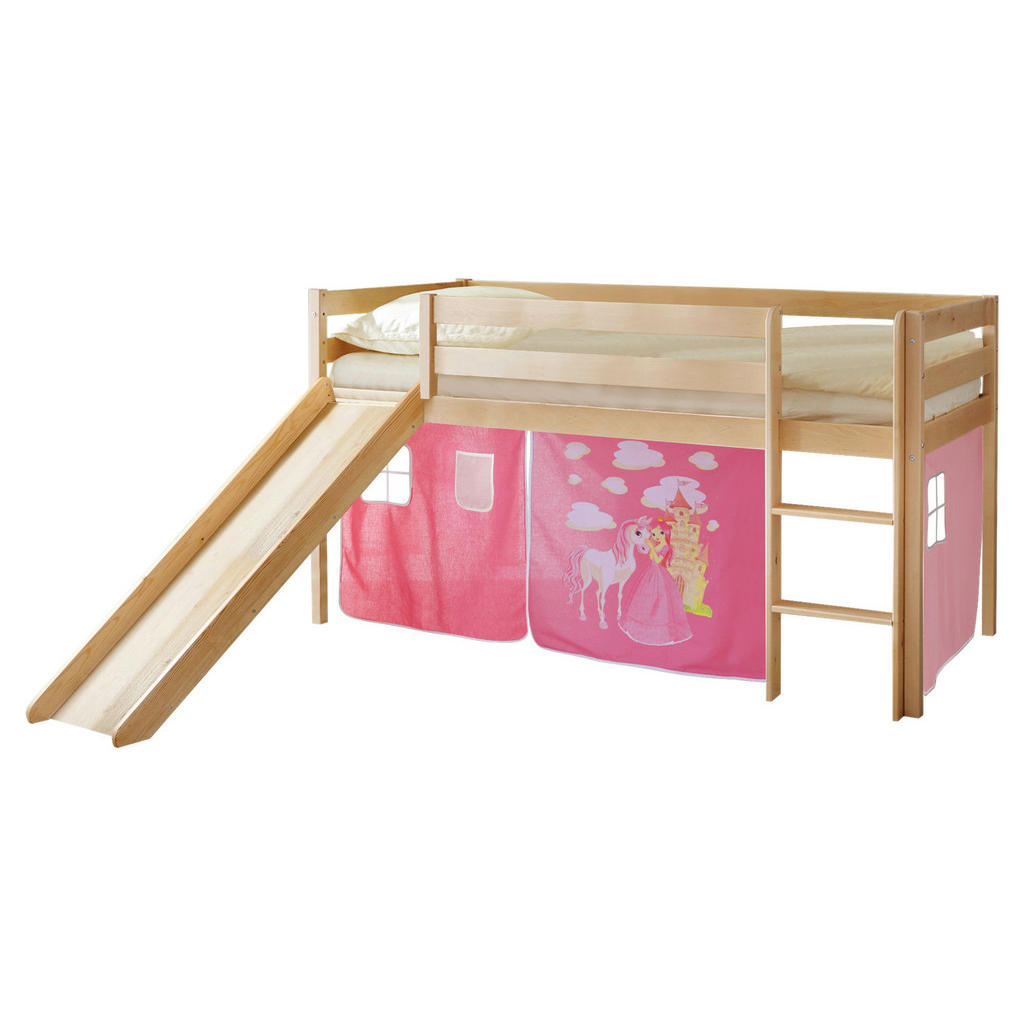 Livetastic POSTEL S PROSTOREM NA HRANÍ, 90/200 cm pink, barvy borovice
