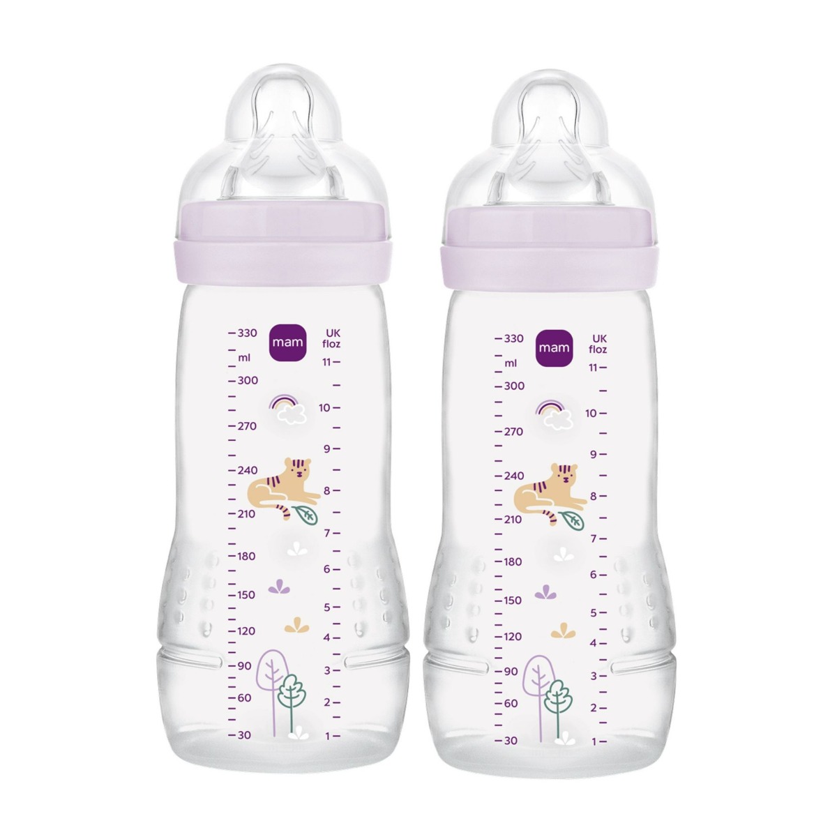 MAM Láhev Baby Bottle 330 ml 2 ks fialová