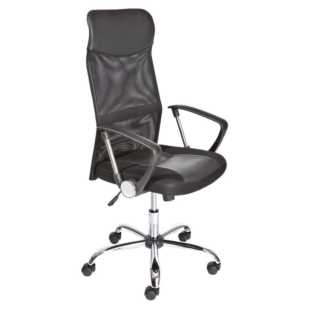 MID.YOU OTOČNÁ ŽIDLE PRO MLÁDEŽ, síťovina, černá