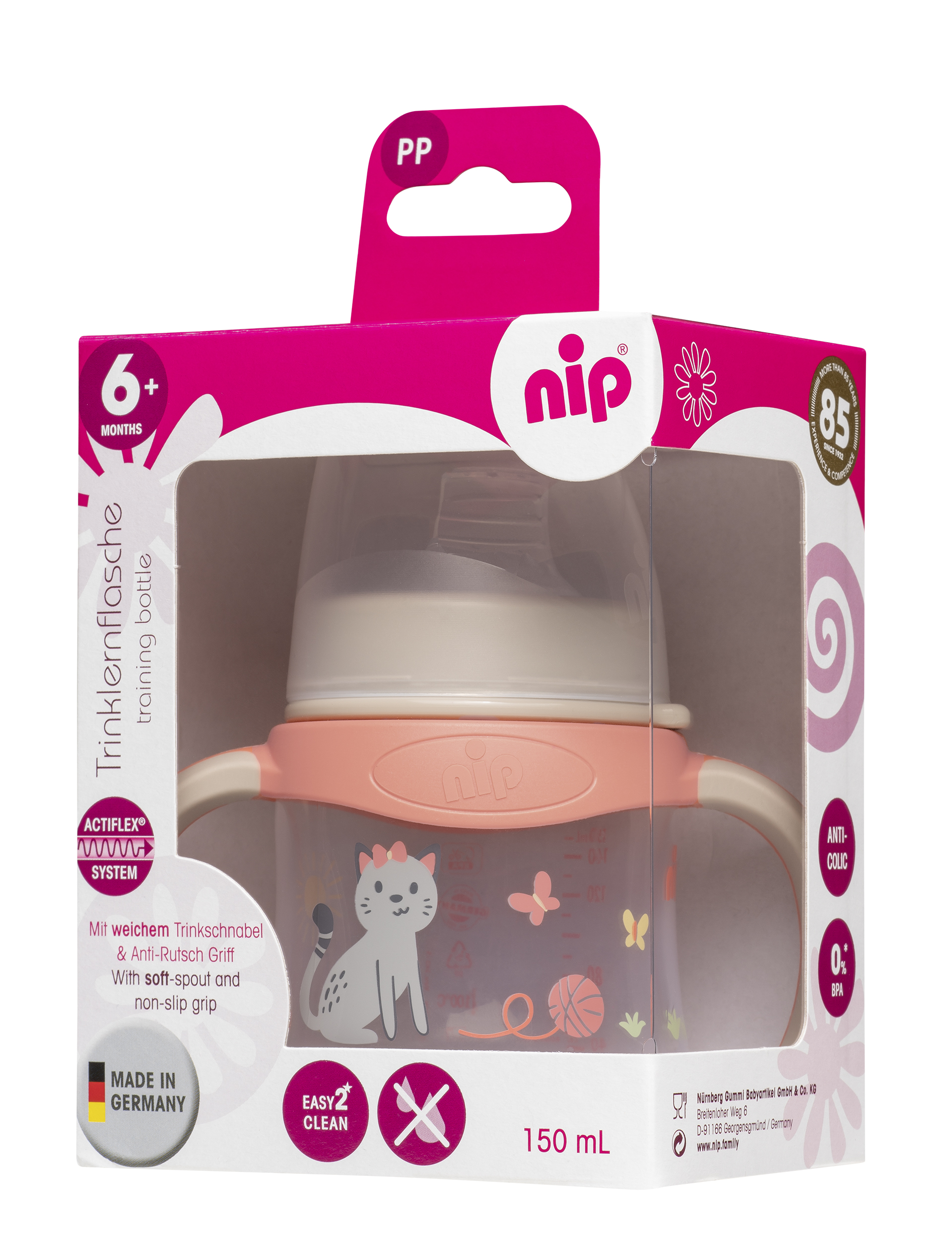 nip Training hrneček PP, 150ml, holka