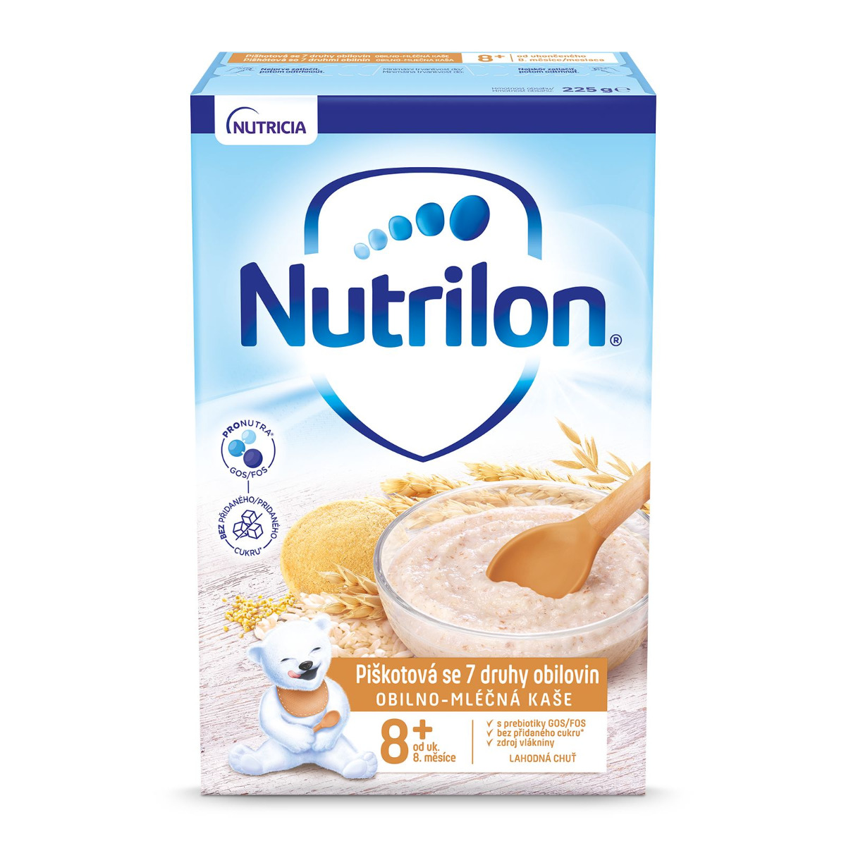 Nutrilon Piškotová kaše se 7 druhy obilovin 225 g
