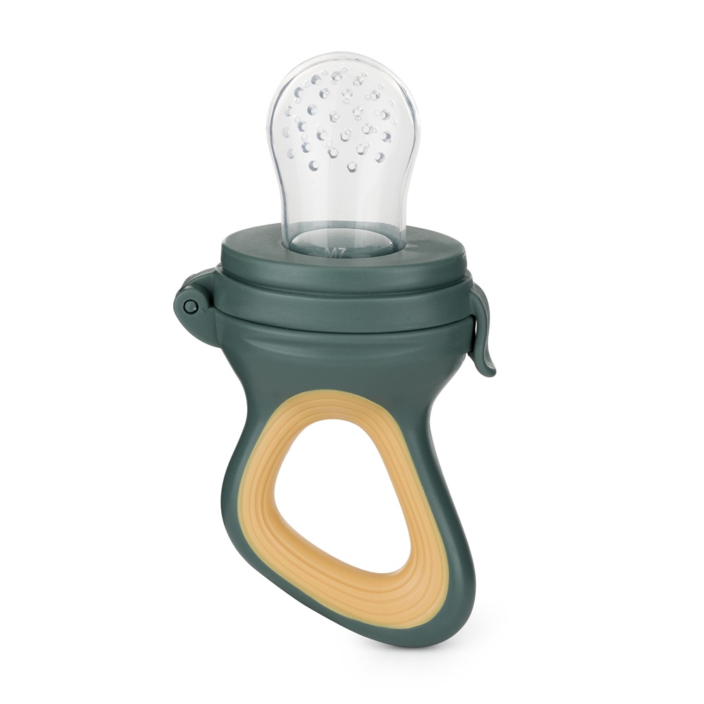 Petite&Mars Dudlík silikonový na krmení Fruzi 6m+ Green&Ochre