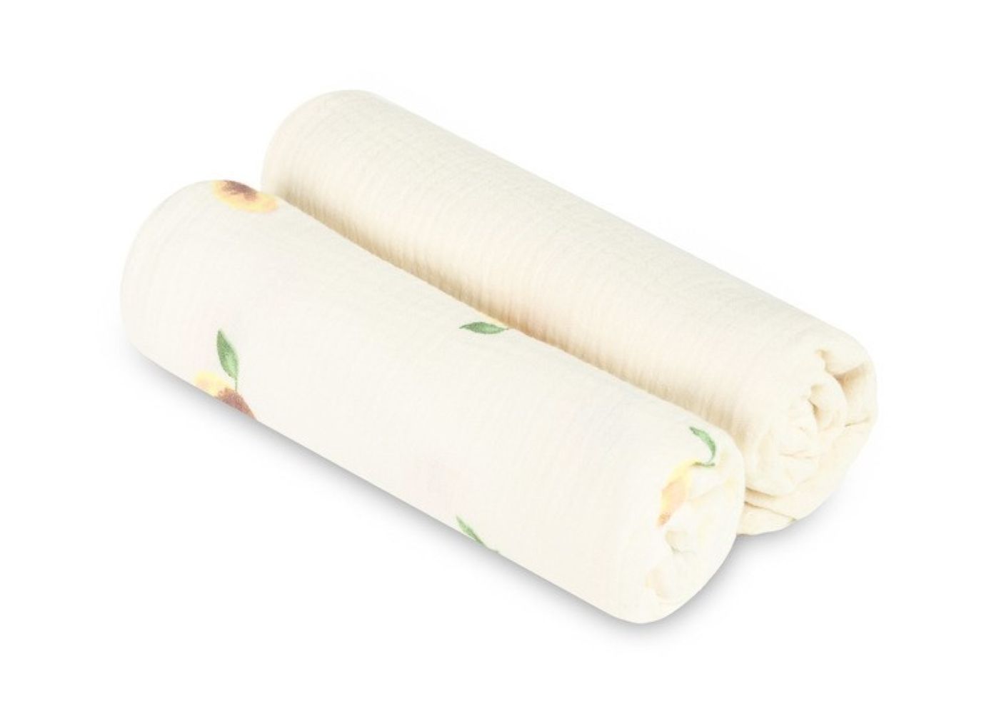 SENSILLO Mušelínové pleny krešované 60×75 cm, Peach cream - sada 2ks