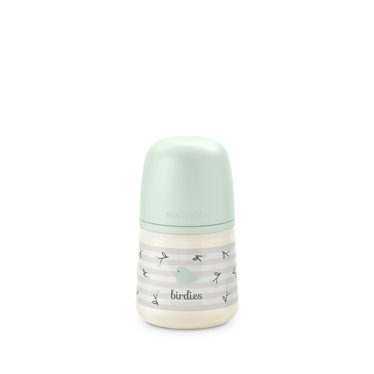 Suavinex Kojenecká láhev fyziologická BIRDIES S 150 ml 1 ks zelená