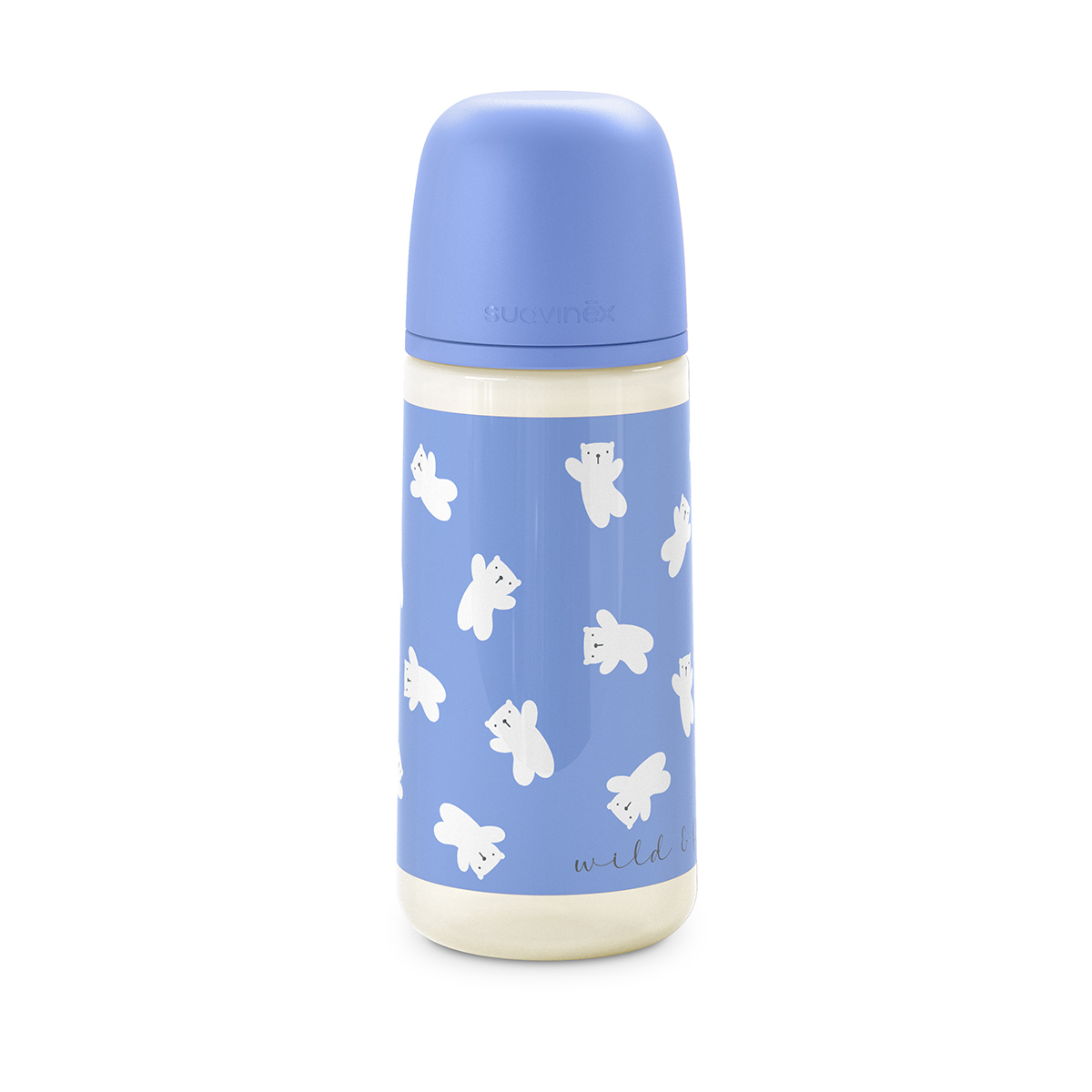 Suavinex Kojenecká láhev WILD&FREE L 360 ml 1 ks modrá