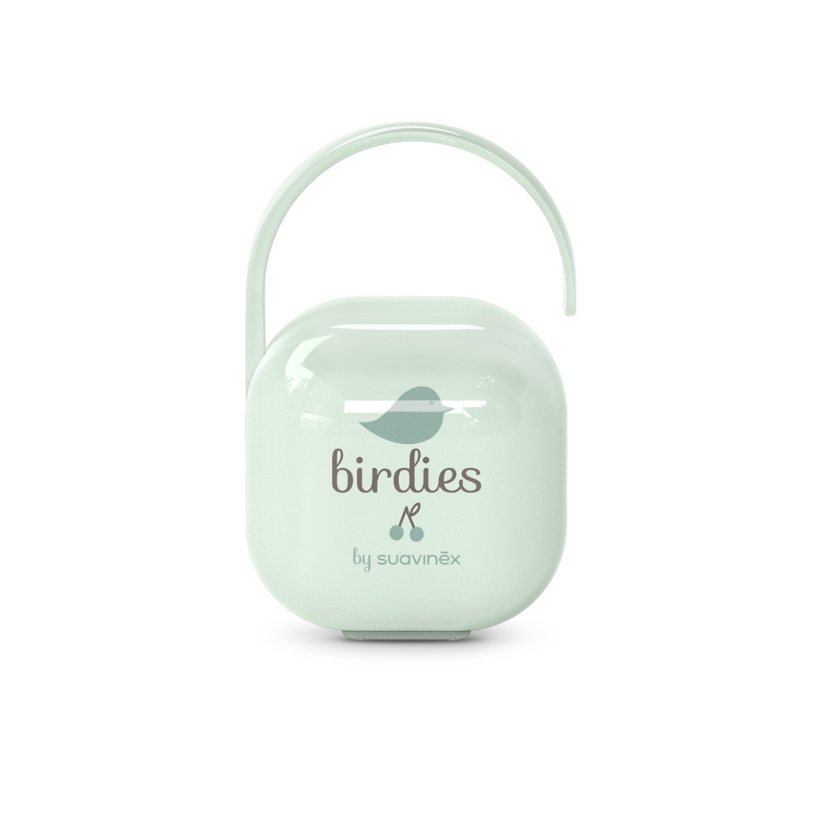 Suavinex Krabička na dudlík BIRDIES 1 ks zelená