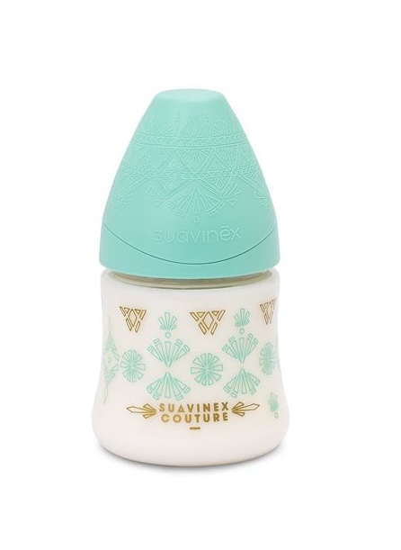 Suavinex Láhev silikon 0m+ 150 ml 1 ks zelená