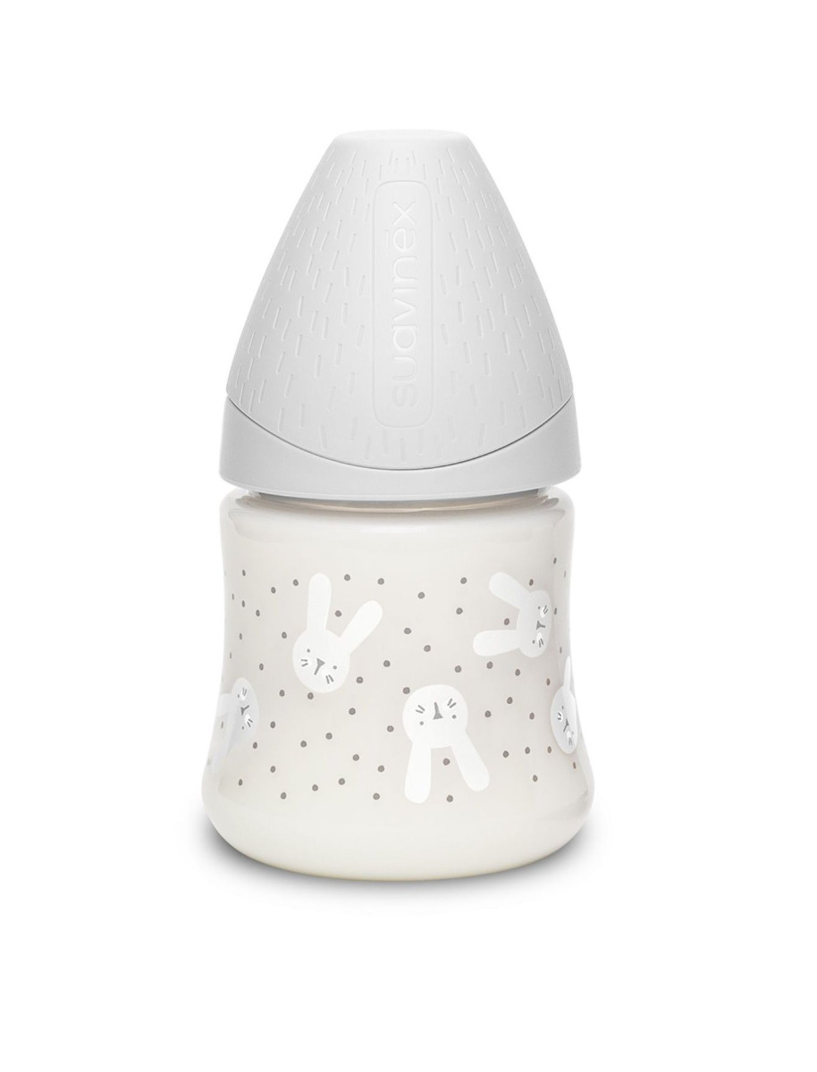 Suavinex Premium Hygge Láhev 0m+ 150 ml 1 ks králík šedý
