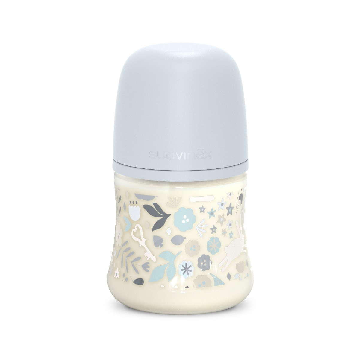 Suavinex Wonderland Kojenecká láhev průtok S 0m+ 150 ml 1 ks liberty modrá