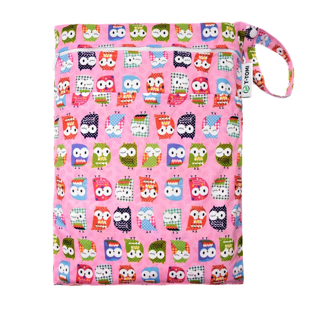 T-tomi Nepromokavý sáček Pink owl