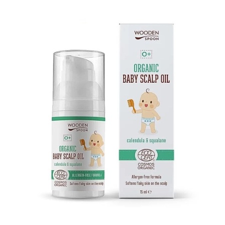 WoodenSpoon Organický olej na dětskou pokožku hlavy 15 ml