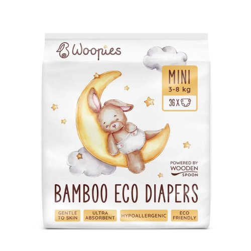 WoodenSpoon Woopies Mini 3-8 kg Eko pleny 36 ks