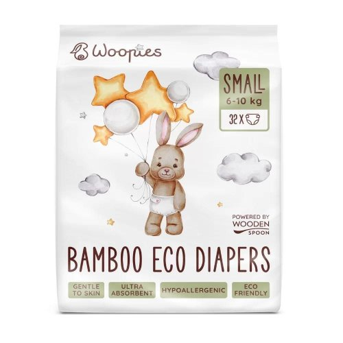 WoodenSpoon Woopies Small 6-10 kg Eko pleny 32 ks