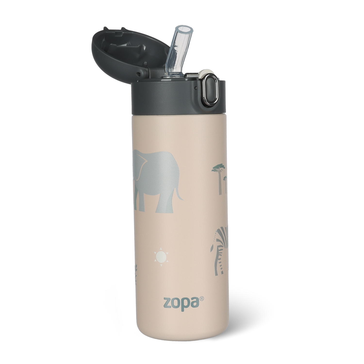Zopa Termoska na tekutiny s brčkem 400 ml, Safari 2