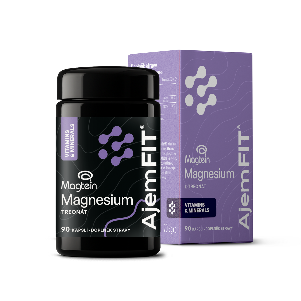 AjemFIT Magnesium L-Treonát (Magtein) - 90 kapslí
