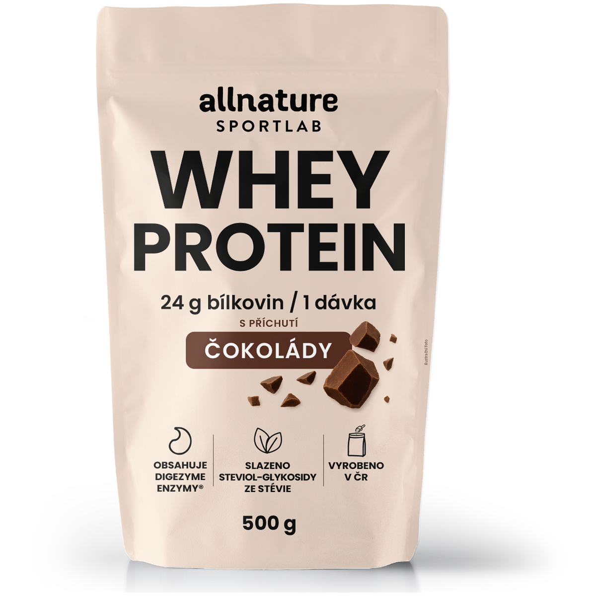 Allnature Sportlab Whey Protein Čokoláda 500 g