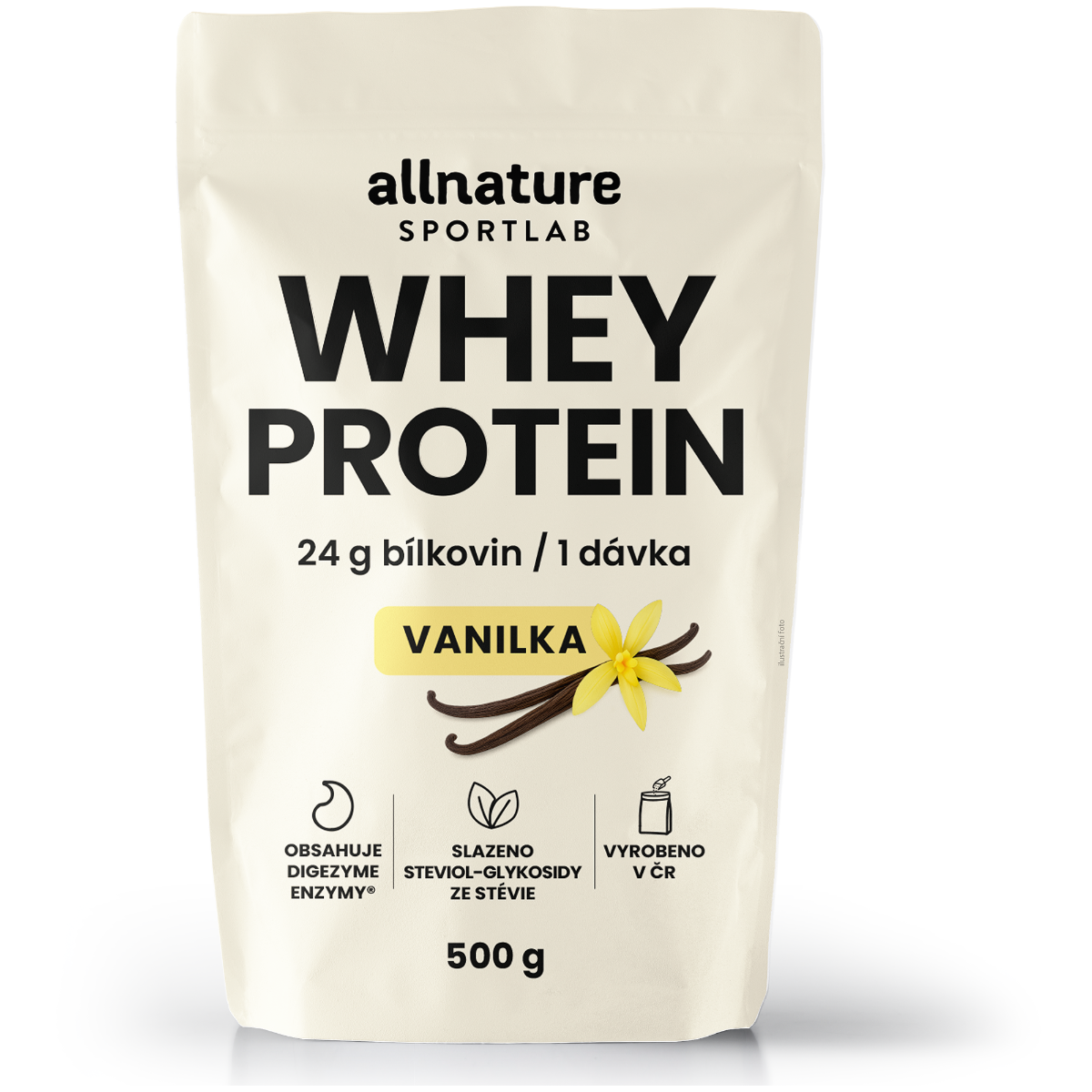 Allnature Sportlab Whey Protein Vanilka 500 g