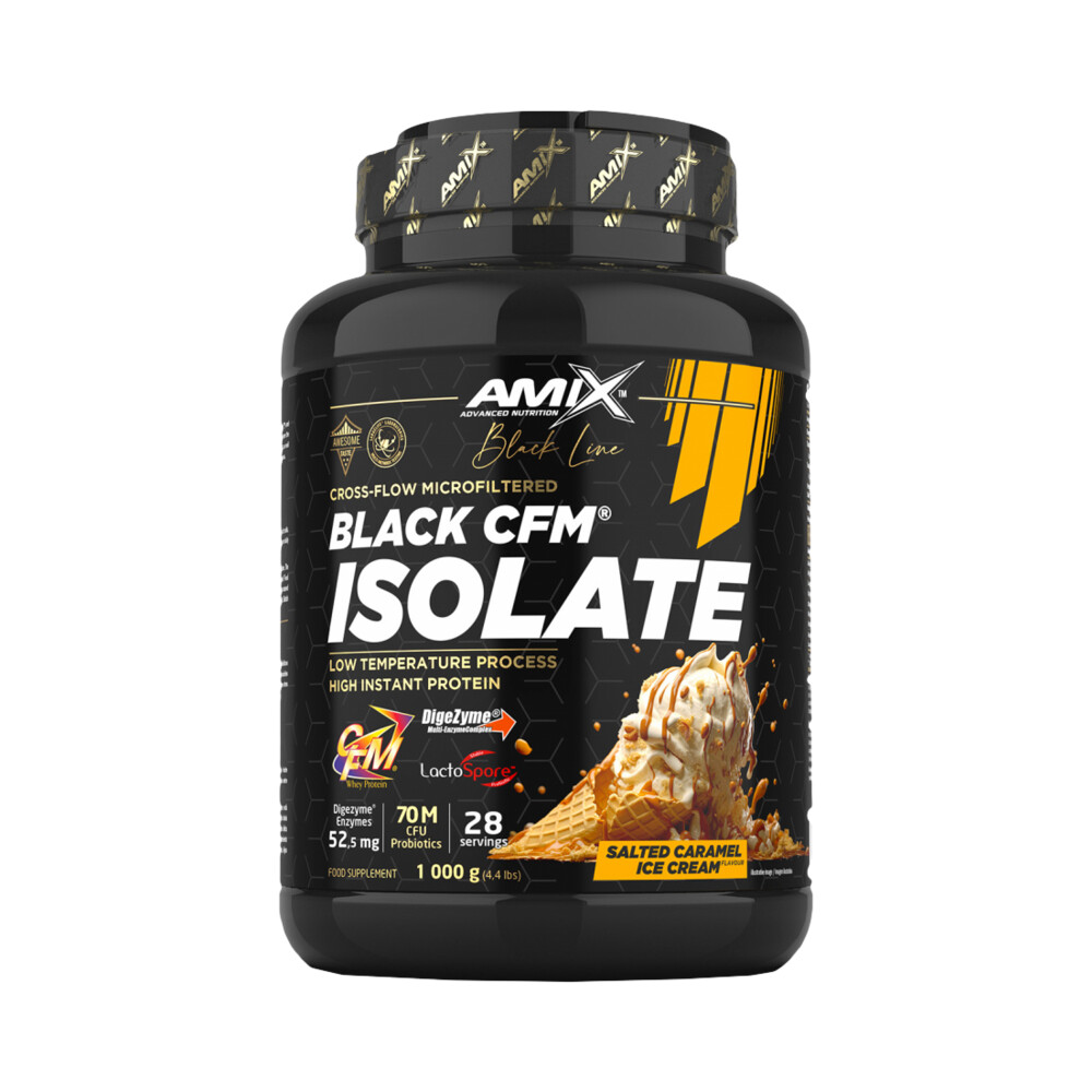 Amix Nutrition Black CFM Isolate 1000g bombón crunchy