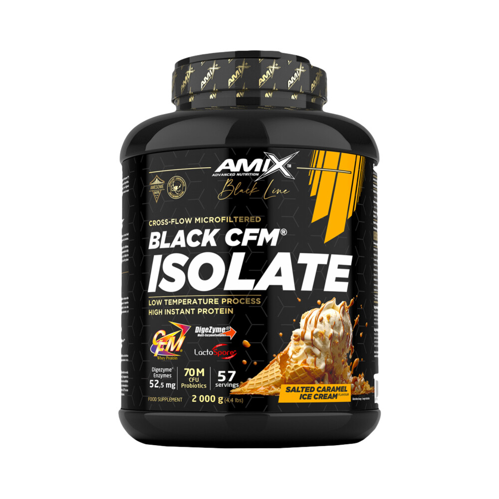 Amix Nutrition Black CFM Isolate 2000g salted caramel ice cream