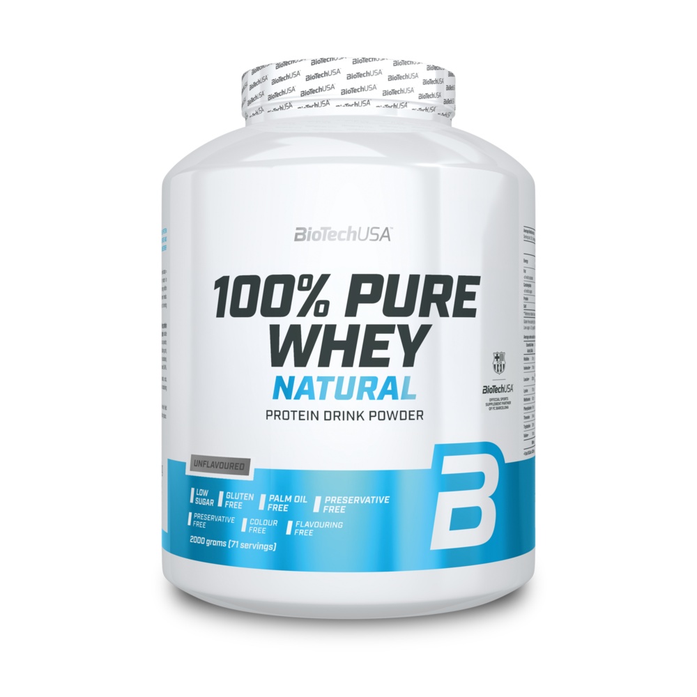 BioTech USA 100% Pure Whey 2000 g bez příchutě