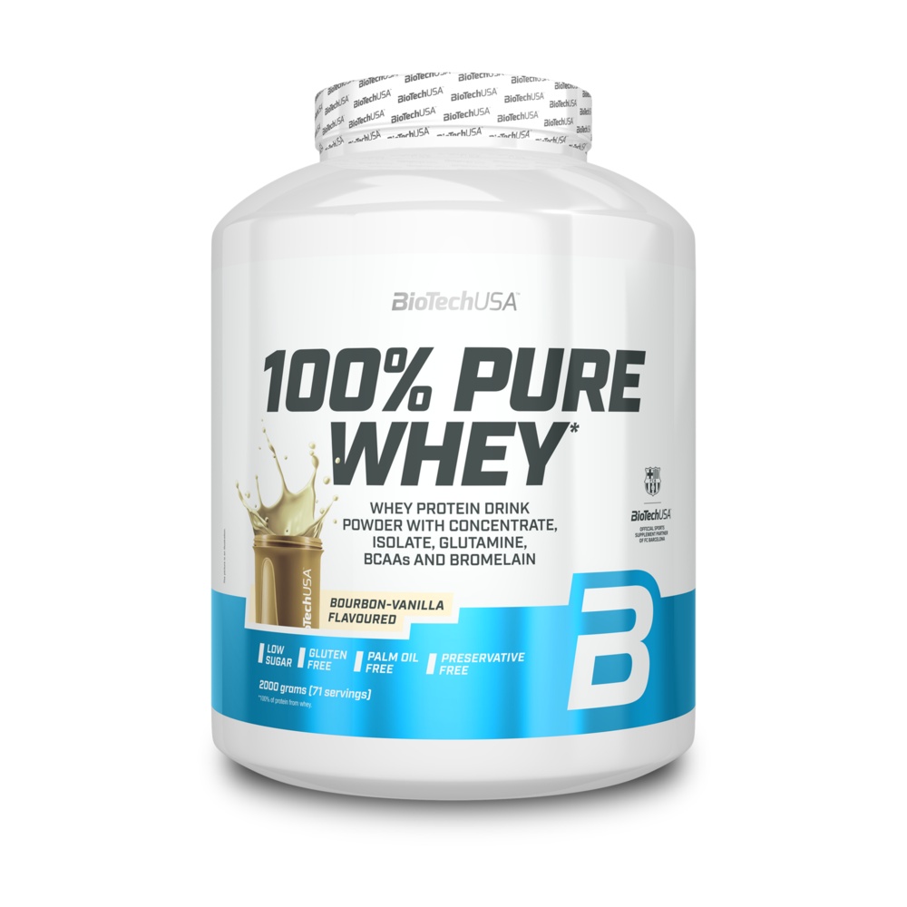 BioTech USA 100% Pure Whey 2000 g bourbon vanilka