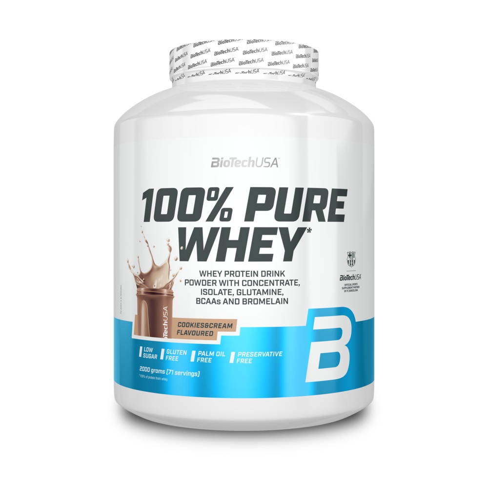 BioTech USA 100% Pure Whey 2000 g cookies&cream
