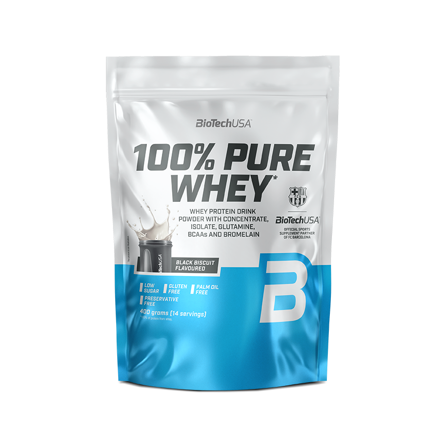 BioTech USA 100% Pure Whey 400 g black biscuit
