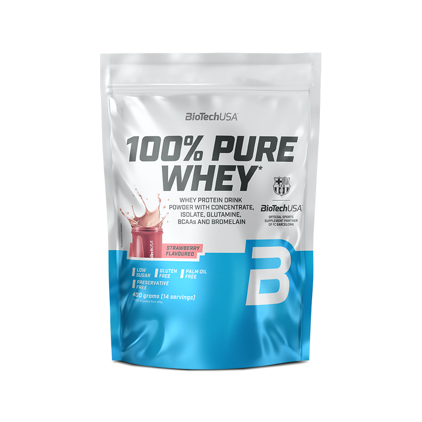 BioTech USA 100% Pure Whey 400 g jahoda