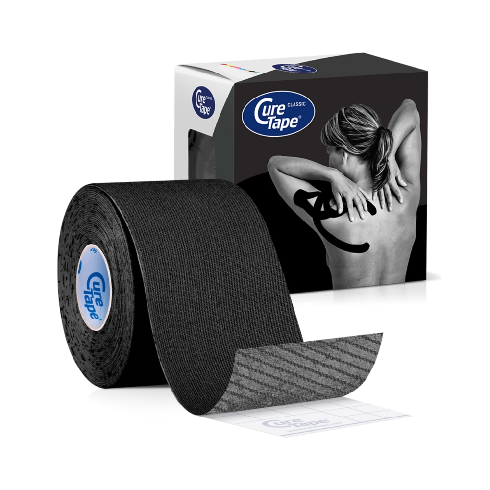 CureTape Classic 5 cm x 5 m kineziologický tejp černý
