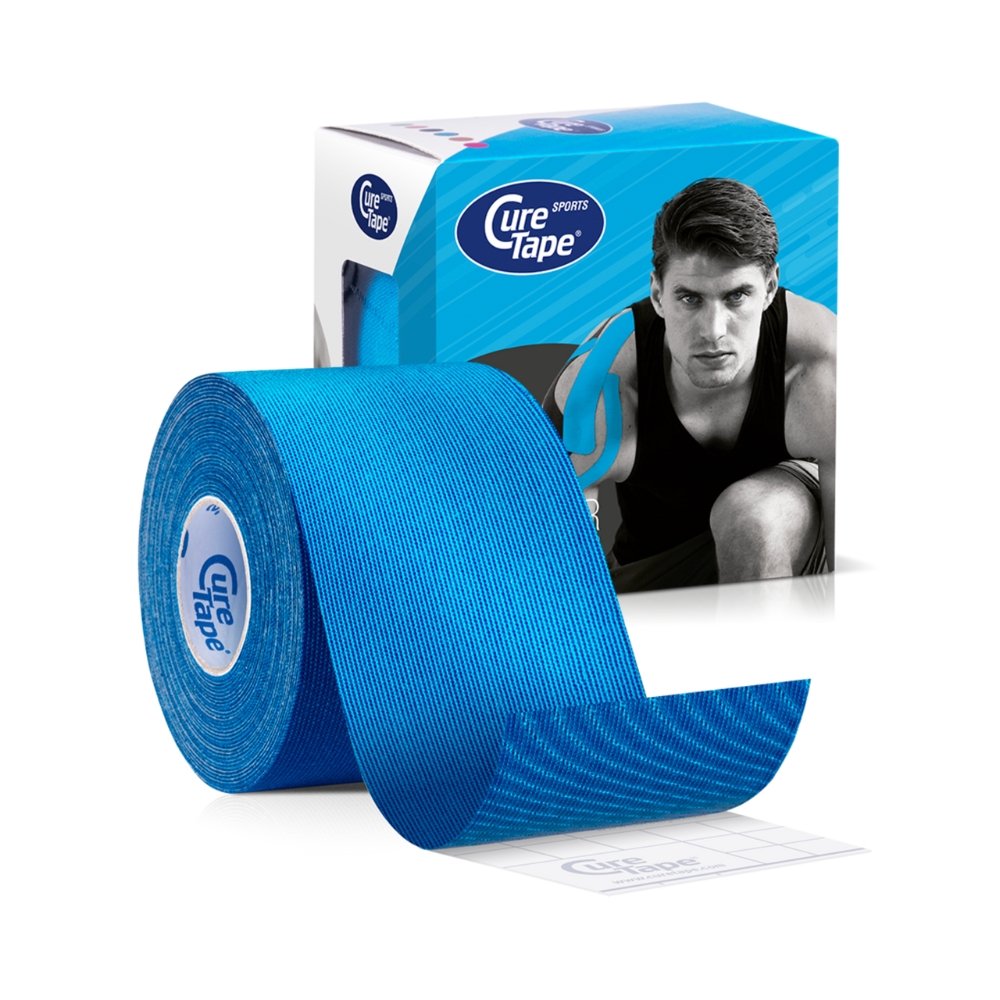 CureTape Sports 5 cm x 5 m kineziologický tejp modrý