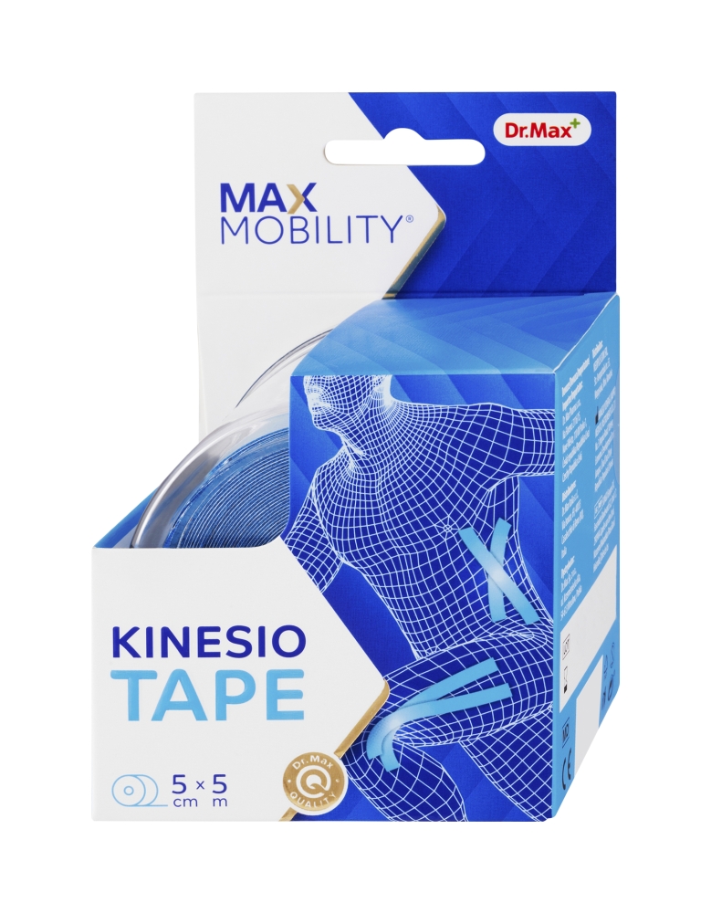Dr. Max Kinesio Tape Blue 5 cm x 5 m tejpovací páska 1 ks