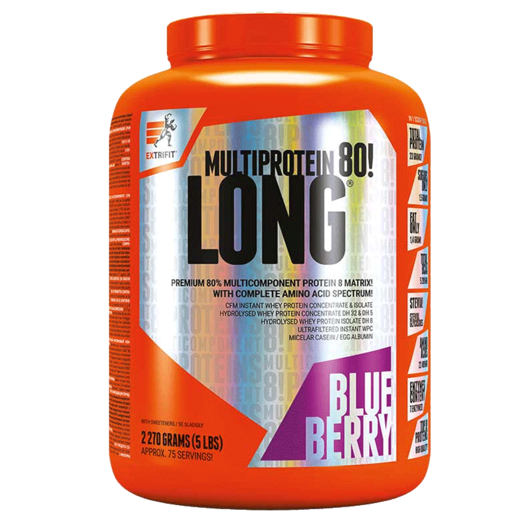 Extrifit Long 80 Multiprotein 1kg - čokoláda