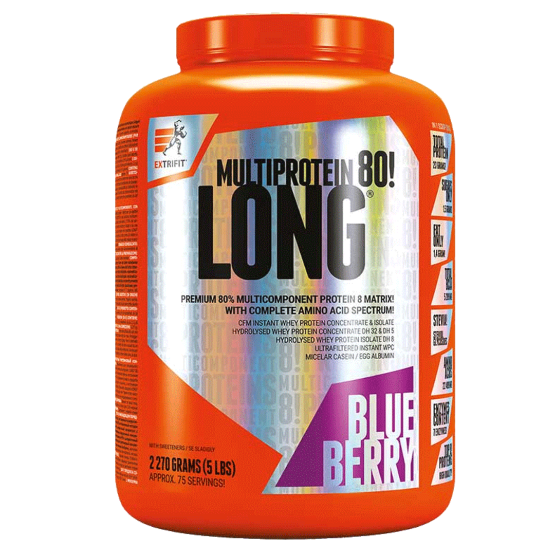 Extrifit Long 80 Multiprotein 1kg - vanilka
