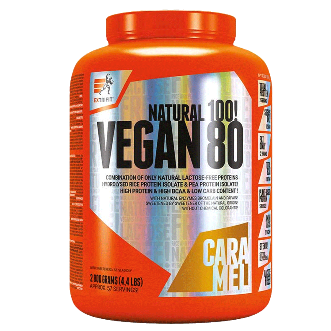 Extrifit Vegan 80 2000g - lískový oříšek