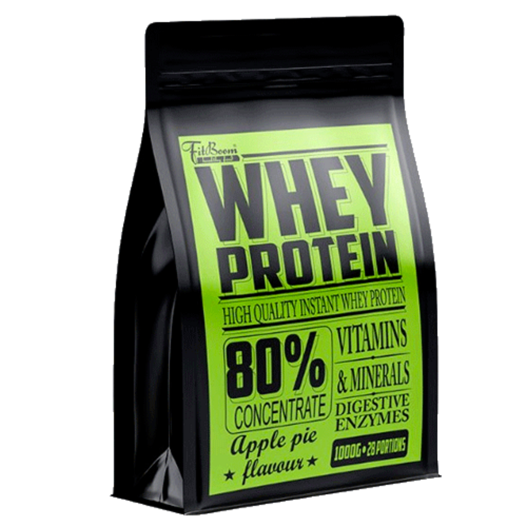 FitBoom Whey Protein 80% 1000g - kapučíno