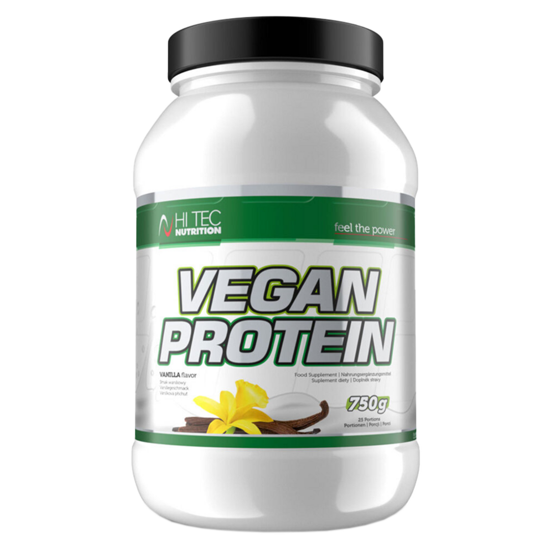 HiTec Nutrition Vegan protein 750g - vanilka