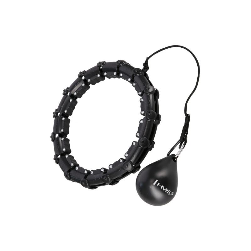 HMS Masážní hula hoop HHW02 se závažím černá
