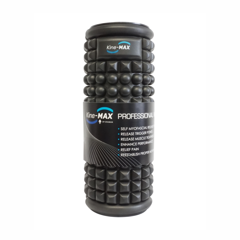 KineMAX Professional 33 cm masážní válec 1 ks černý