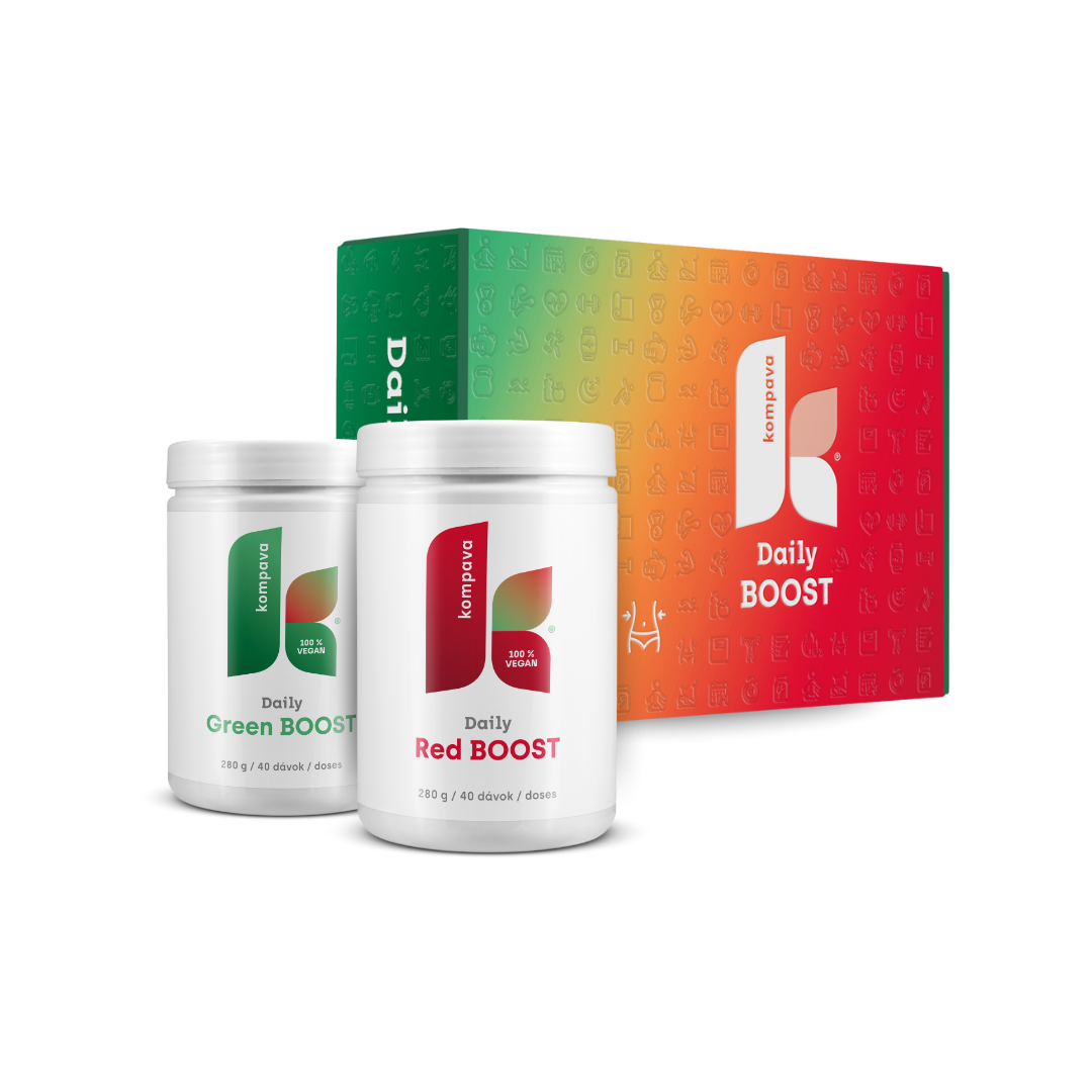 KOMPAVA Daily BOOST Vánoční sada – limitovaná edice (Green + Red + švihadlo)