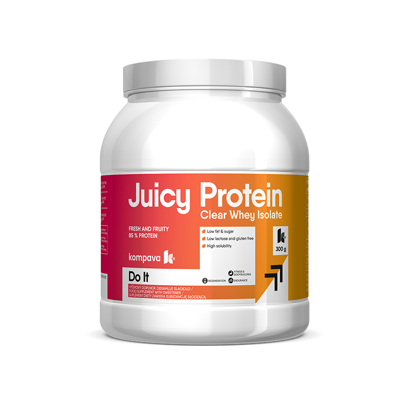 KOMPAVA JUICY Protein,  Mango-Peach  300g /12 dávek