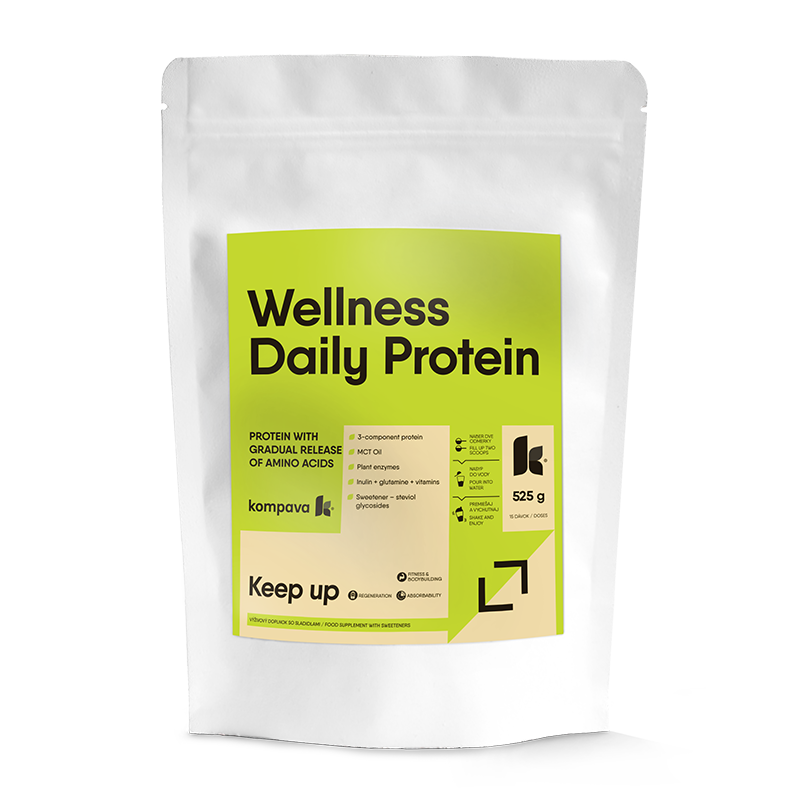 KOMPAVA Wellness Daily Protein 525 g/15 dávek, vanilka