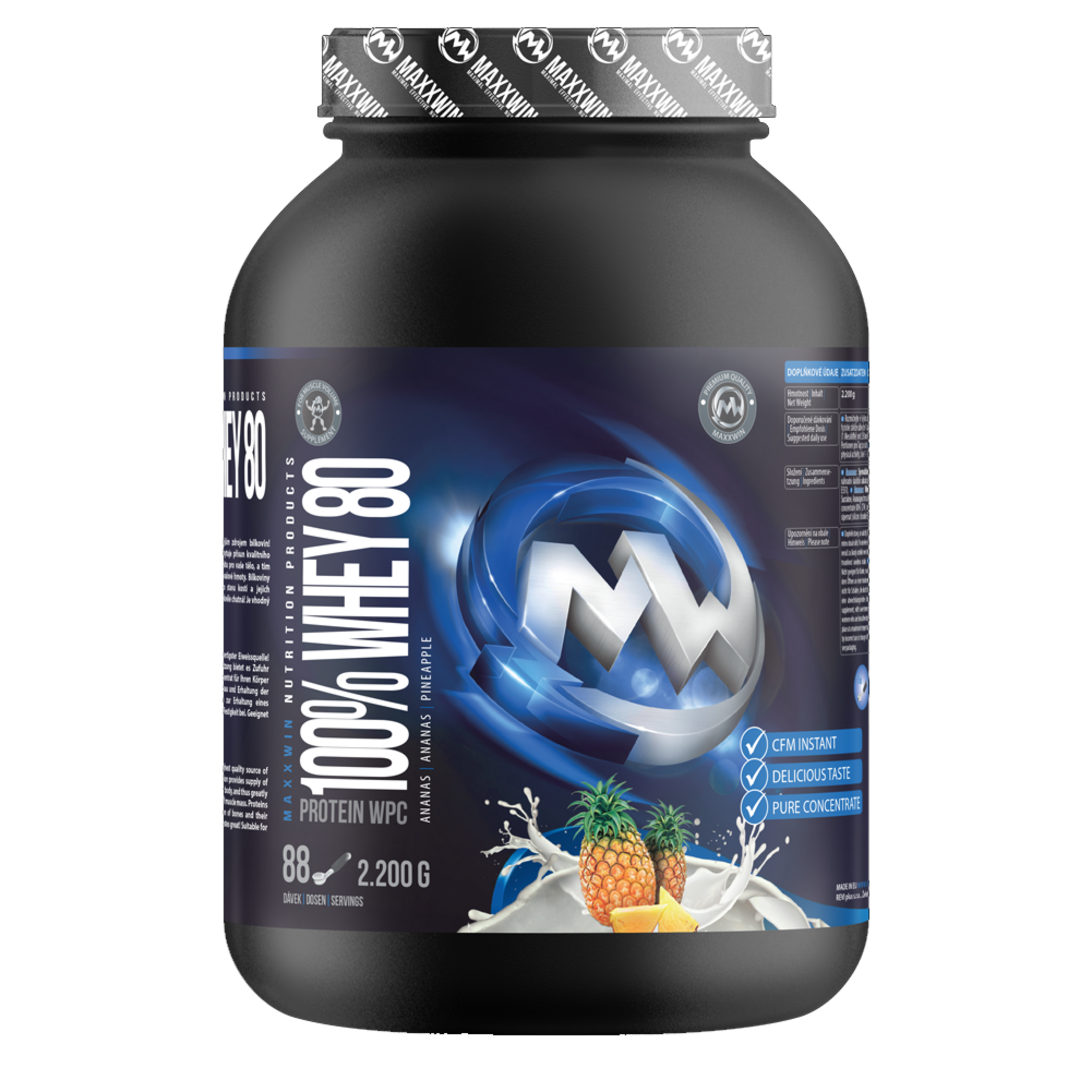 MAXXWIN 100% WHEY 80 900g - malina