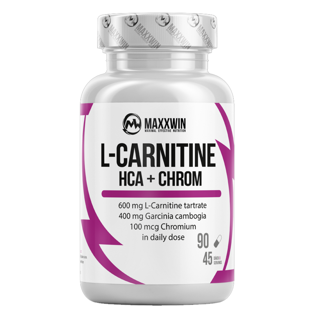 MAXXWIN L-Carnitine + HCA + CHROM - 90 kapslí