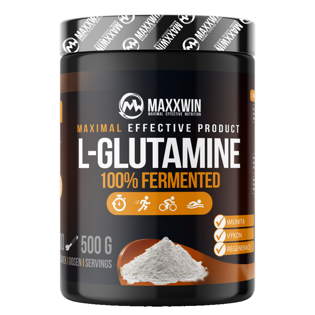 MAXXWIN L-Glutamine 100% fermented 500g - bez příchutě