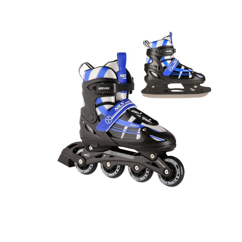 Nils Extreme Brusle NH18366A 2v1 černo-modré Velikost: M(35-38)