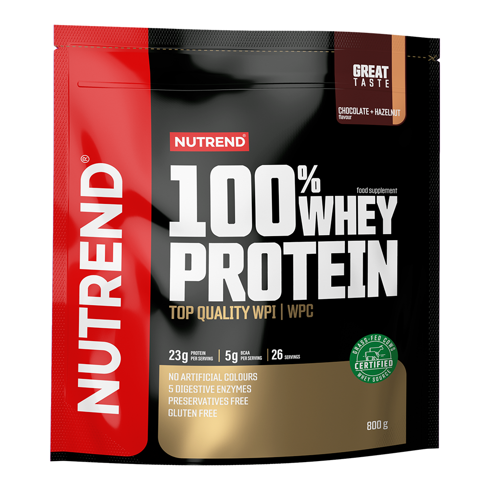 Nutrend 100% Whey Protein choco + hazelnut 800 g