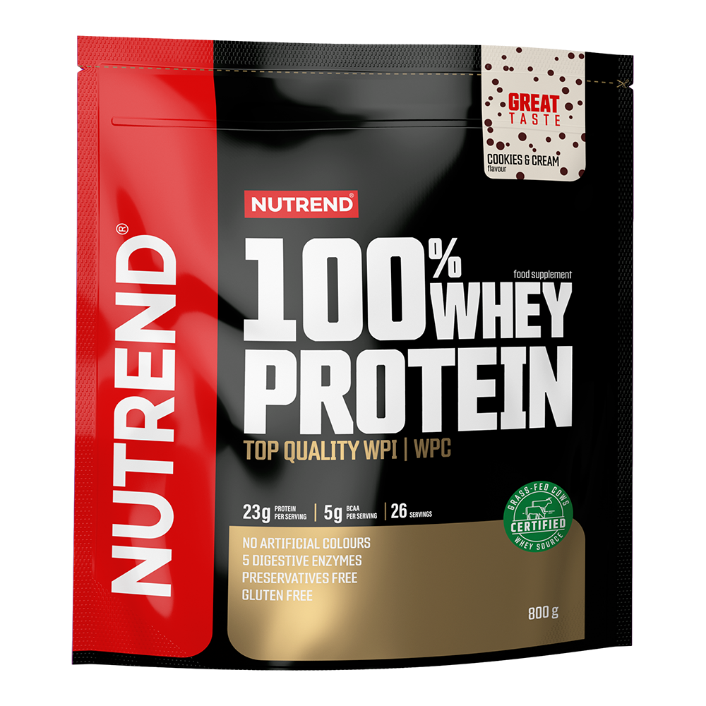 Nutrend 100% Whey Protein cookies & cream 800 g