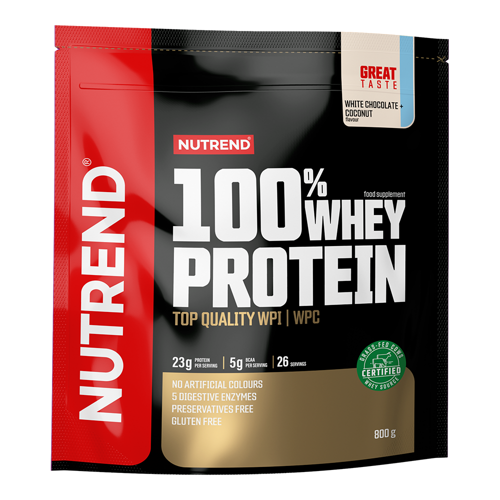Nutrend 100% Whey Protein white choco + coconut 800 g