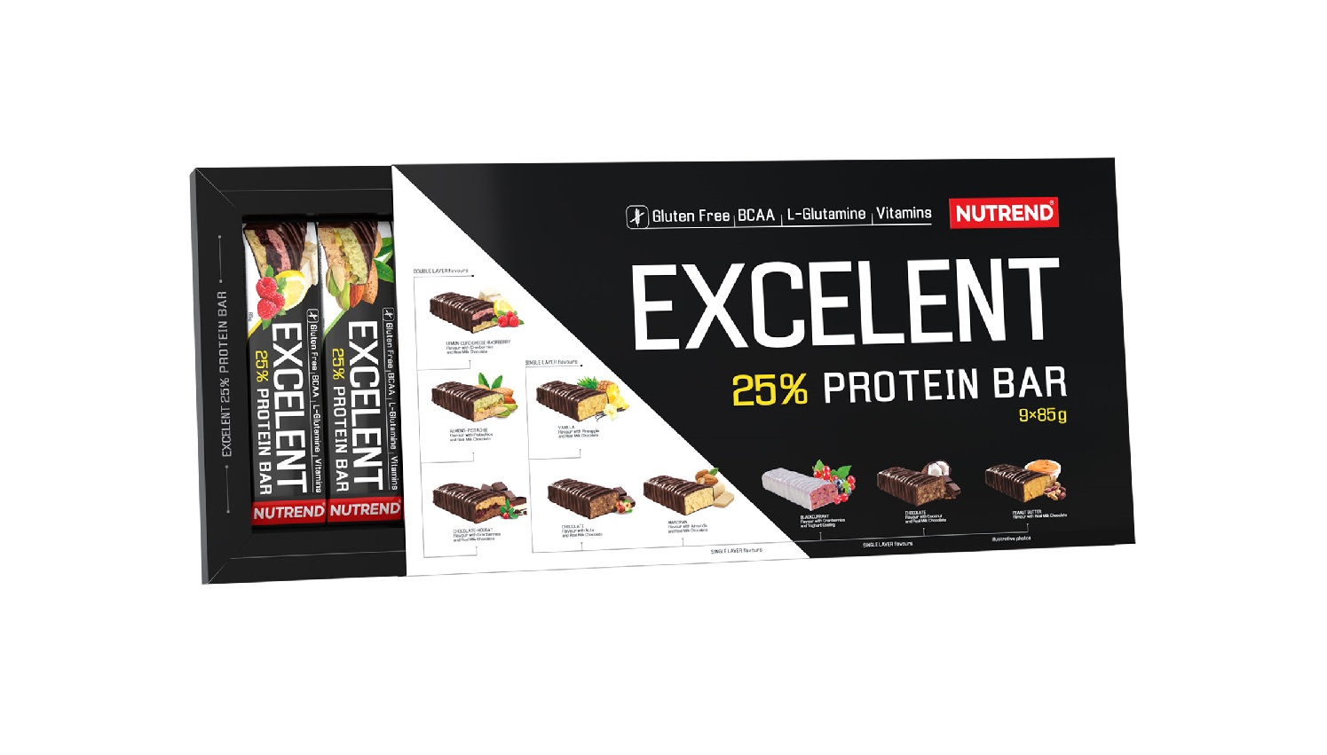 Nutrend Excelent Protein Bar Dárkové balení mix příchutí 9x85 g
